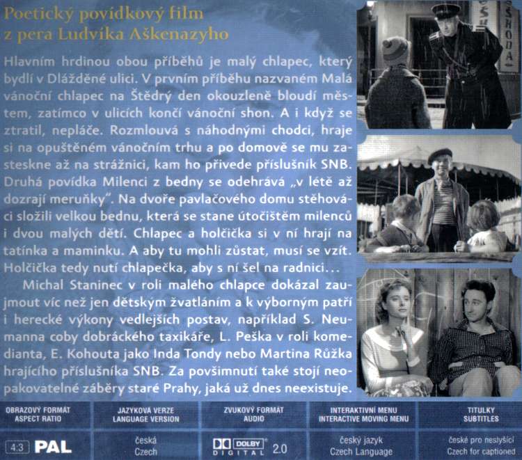 Hry a sny DVD Malá vánoční a Milenci z bedny