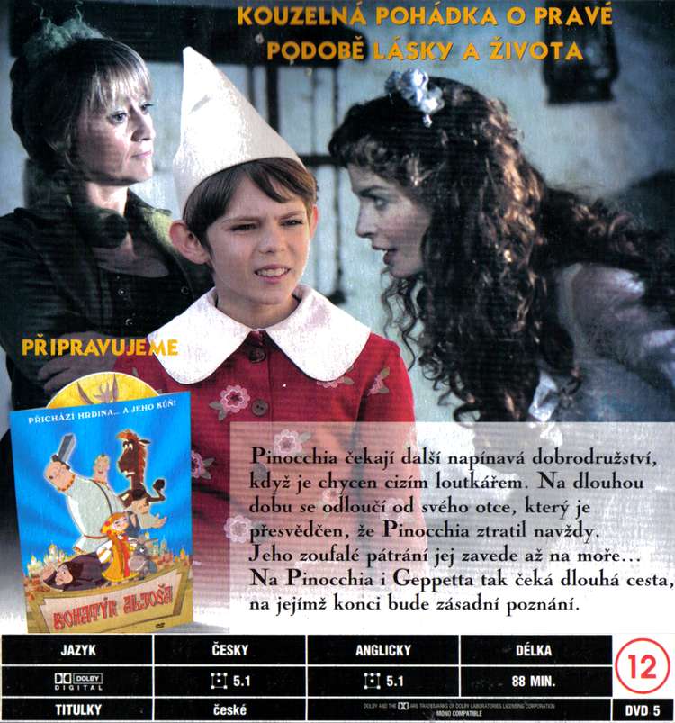 PINOCCHIO dorodružství pokračuje DVD