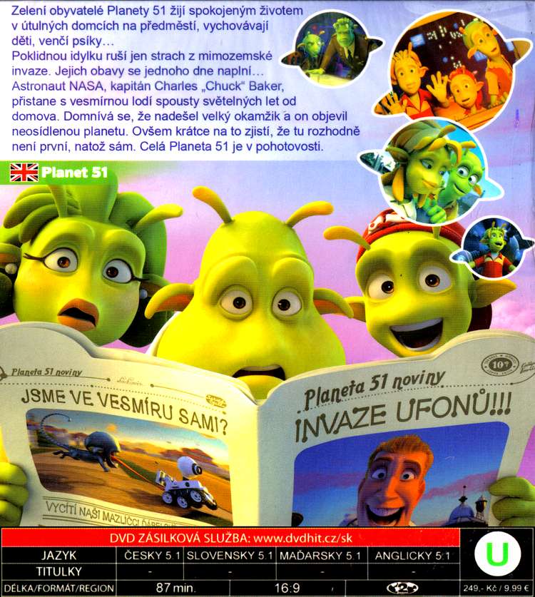 PLANETA 51 dvd