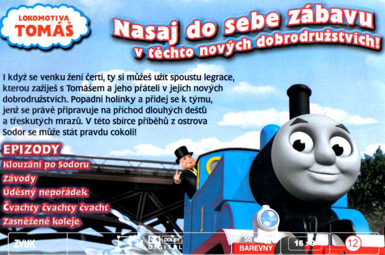Lokomotiva Tomáš DVD Čvachty čvacht